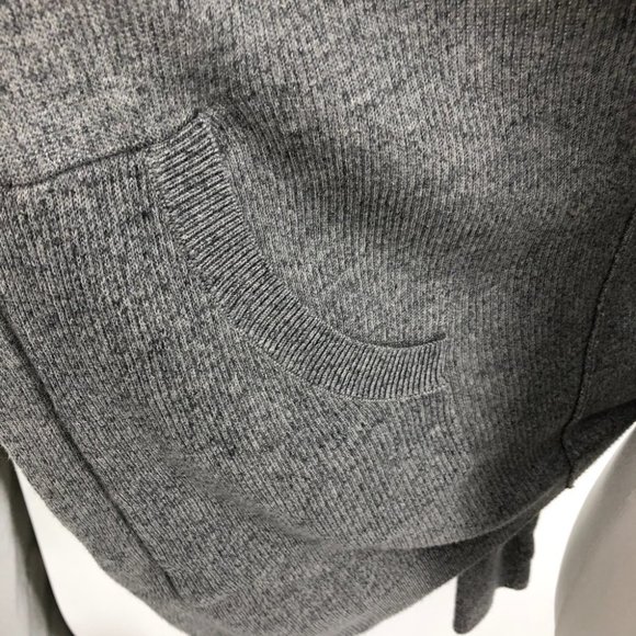 Lululemon Heathered Medium Grey / Slate Cabin Yogi Wrap Reversible, Hooded, ~M - Picture 10 of 16